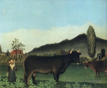  1913 - taureau dans le champ 191345 Henri Rousseau post impressionnisme Naive primitivisme